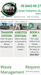 Mobile Screenshot of metrowaste.com.au